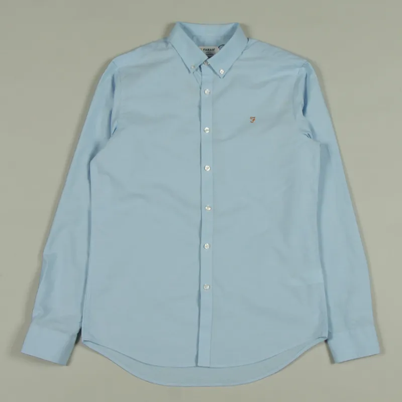 Farah Brewer LS Shirt - Sky Blue